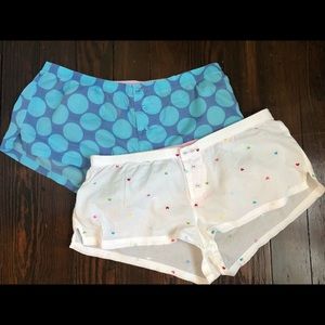 VS PINK pajama shorts, as as set.  Size Medium.